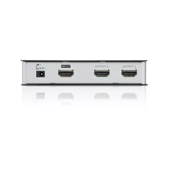 ATEN 2 portu HDMI audio/video sadalītājs 4Kx2K, HDMI, 2x HDMI, 4096 x 2160 pikseļi, Melns, Metāls, 4K Ultra HD