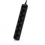 CyberPower B0620SC0-DE pārsprieguma aizsargs, melns, 6 maiņstrāvas kontaktligzdas, 200–250 V, 1,8 m