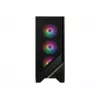 PC korpuss MSI MAG FORGE 120A AIRFLOW Midi Tower — Melns, rūdīts stikls, siets, 3×120mm priekšējie ventilatori, 2×120mm augšējie ventilatori, ATX atbalsts