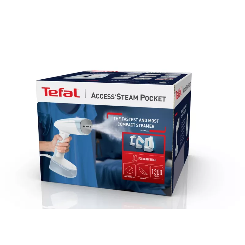Tefal Access Steam Pocket DT3041 Rokas tvaicētājs 1300 W Zils, Balts
