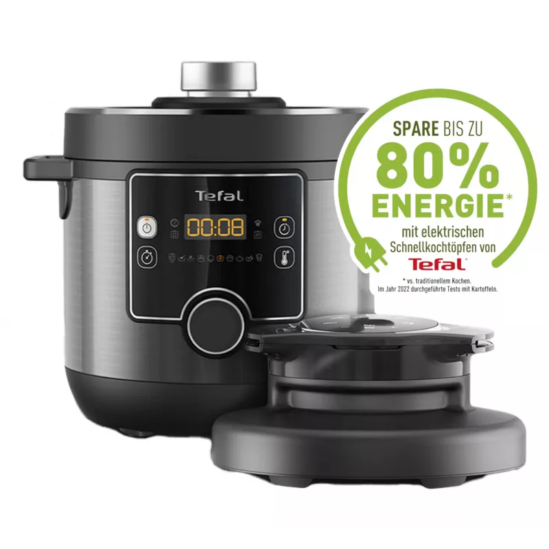 Multivāres-tvaicētājs Tefal Turbo Cuisine & Fry CY7788 — 7,6 l, 1200 W, 15 programmas, melns