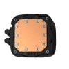 Viss vienā šķidruma dzesētājs DeepCool LS720S Zero Dark — 3×120 mm ventilatori, 360 mm radiators, 41 cm caurules, 6 W sūknis, LGA1151/AM4/AM5 atbalsts, melns