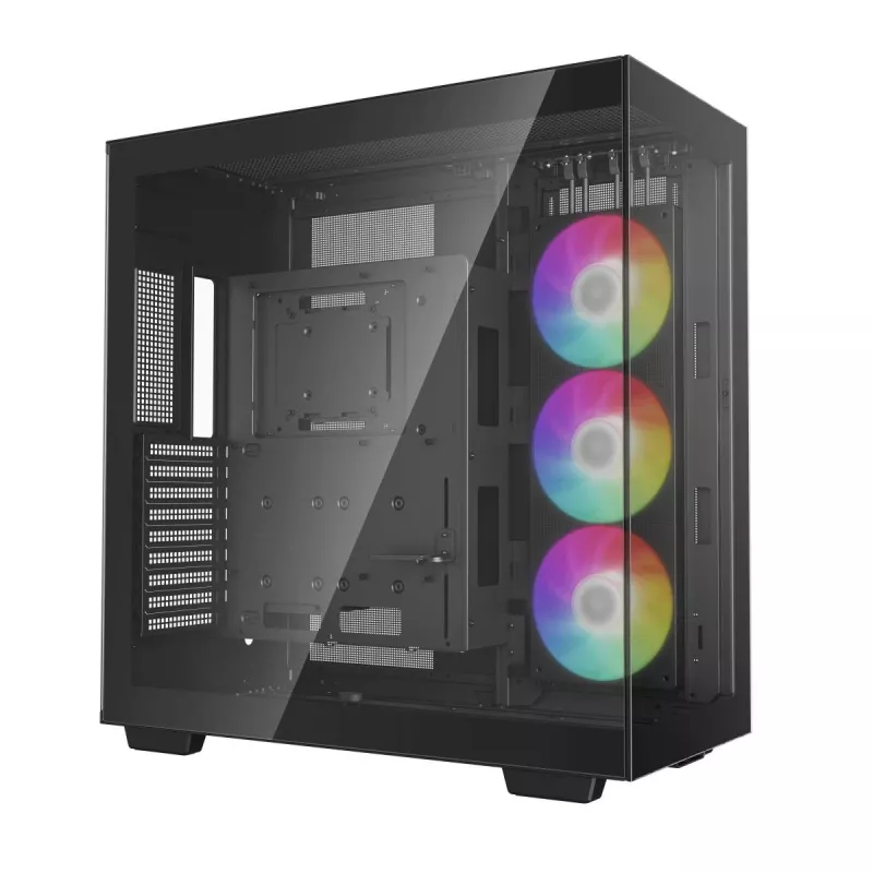 PC korpuss DeepCool CH780 Tower — Full Tower, E-ATX atbalsts, rūdīts stikls, aRGB, USB-C, max GPU 480mm