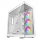 PC korpuss DeepCool CH780 WH Tower White — Full Tower, E-ATX, rūdīts stikls, aRGB, 48 cm GPU, 13.2 cm CPU dzesētājs
