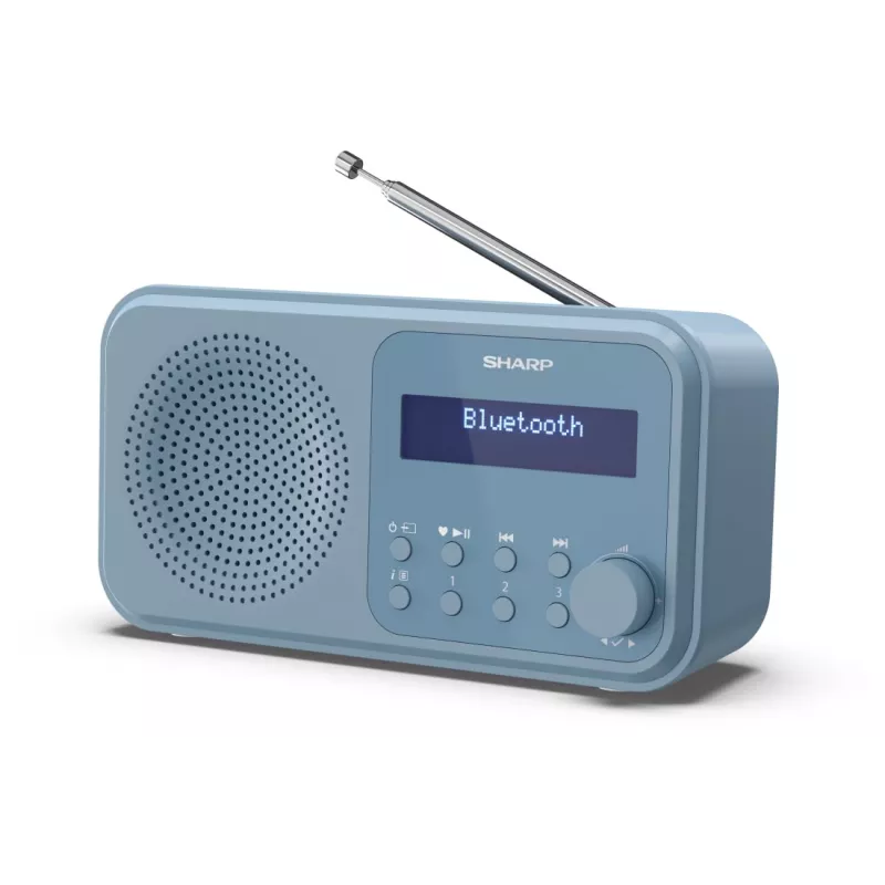 Sharp DR-P420(BL) Tokijas portatīvais digitālais radio, portatīvs, digitāls, DAB, DAB+, FM, automātiskā skenēšana, automātiskā skaņošana, 2 W, AAC