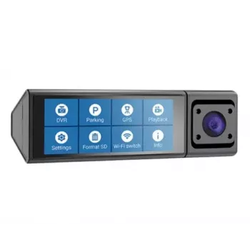 Dashcam Navitel RC3 PRO auto kamera — Full HD 1920x1080, 106° leņķis, dubultkamera, IPS 3.16 collu displejs, MicroSD līdz 128 GB, USB barošana