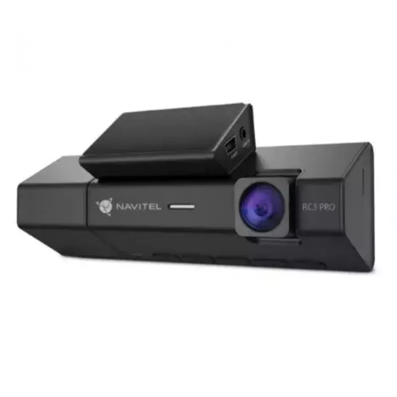 Dashcam Navitel RC3 PRO auto kamera — Full HD 1920x1080, 106° leņķis, dubultkamera, IPS 3.16 collu displejs, MicroSD līdz 128 GB, USB barošana