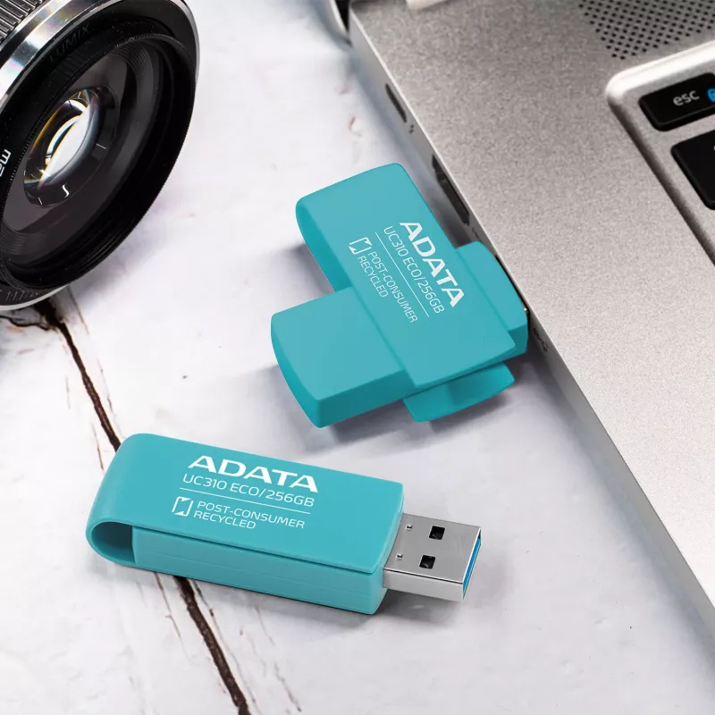 ADATA UC310 ECO USB zibatmiņa 256 GB USB Type-A 3.2 Gen 1 (3.1 Gen 1) Zaļa