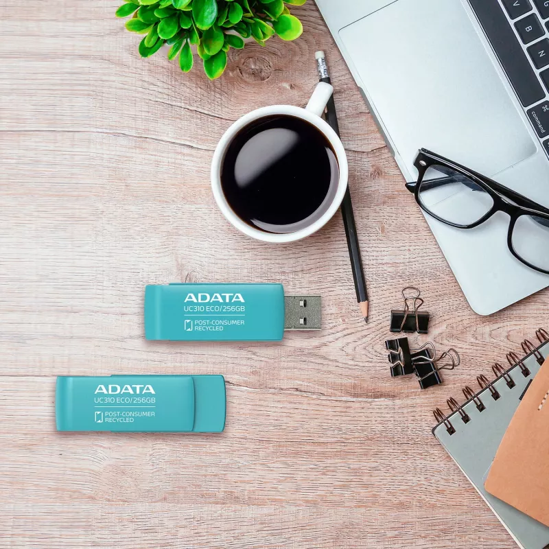 ADATA UC310 ECO USB zibatmiņa 256 GB USB Type-A 3.2 Gen 1 (3.1 Gen 1) Zaļa