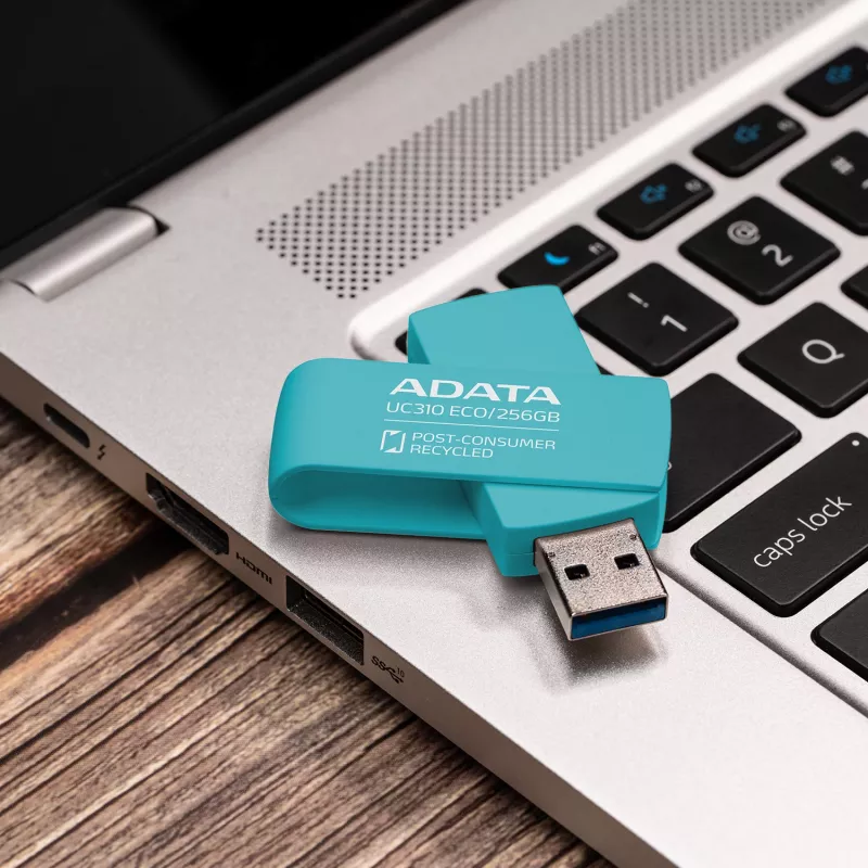 ADATA UC310 ECO USB zibatmiņa 256 GB USB Type-A 3.2 Gen 1 (3.1 Gen 1) Zaļa