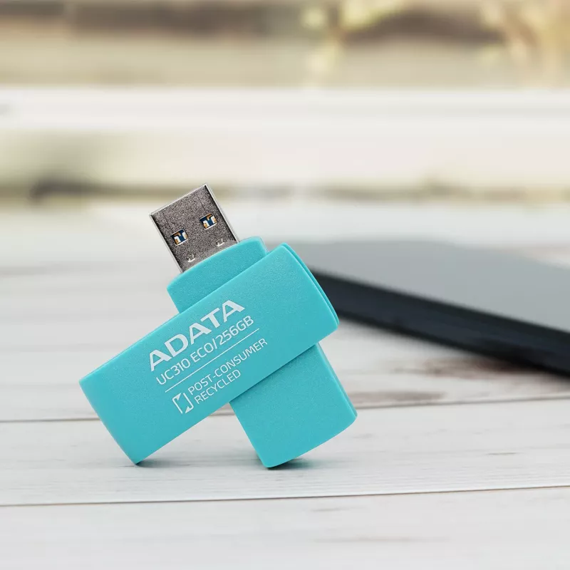 ADATA UC310 ECO USB zibatmiņa 256 GB USB Type-A 3.2 Gen 1 (3.1 Gen 1) Zaļa