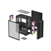 PC korpuss DeepCool CC560 ARGB V2 Midi Tower Melns — ATX/Micro‑ATX/Mini‑ITX, rūdīts stikls, aRGB, atbalsta līdz 370 mm GPU