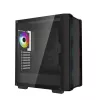 PC korpuss DeepCool CC560 ARGB V2 Midi Tower Melns — ATX/Micro‑ATX/Mini‑ITX, rūdīts stikls, aRGB, atbalsta līdz 370 mm GPU