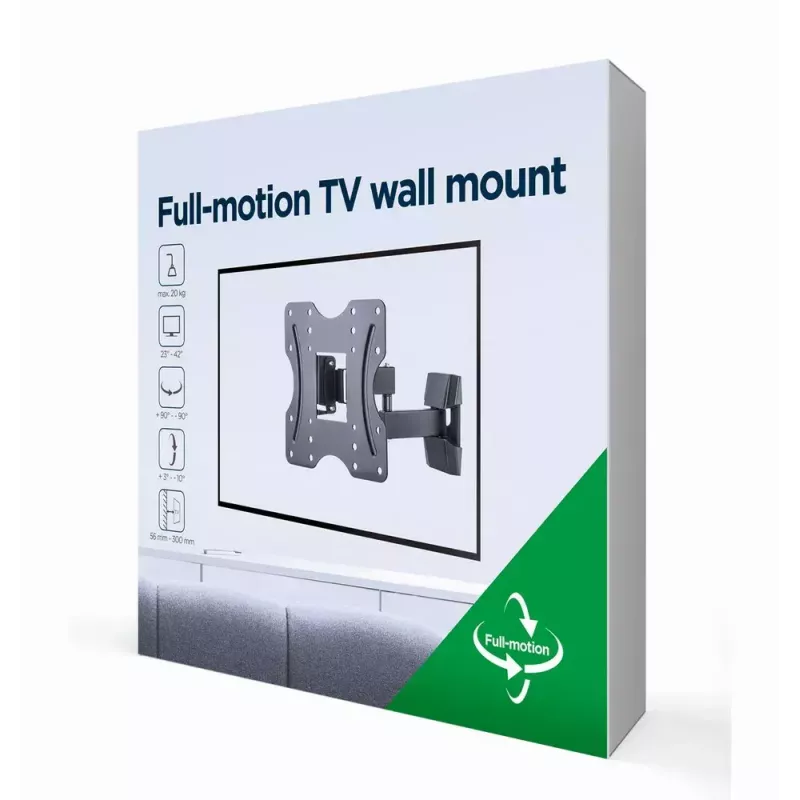 TV stiprinājums Gembird WM-42ST-01 106.7 cm 20 kg Melns
