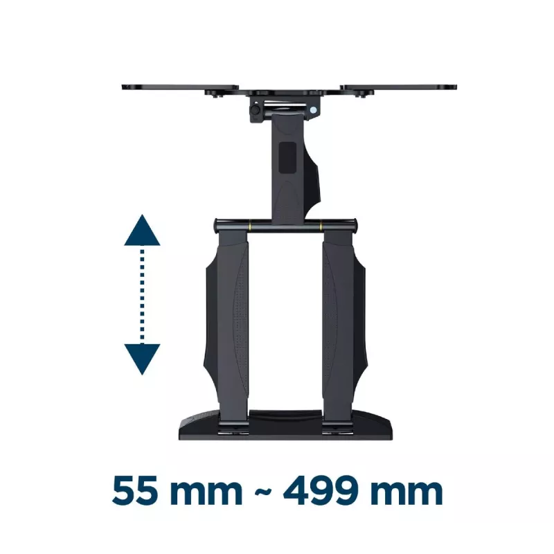 GEMBIRD Premium Full-Motion TV sienas stiprinājums, 32 inch–55 inch, 32 kg