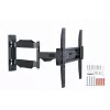 TV sienas stiprinājums Gembird WM-55ST-02 32–55 collu ekrāniem, VESA 100x100–400x400, slīpums -5°–8°, attālums no sienas 6.5–61 cm, 30 kg, melns
