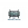 TV sienas stiprinājums Gembird WM-80ST-01, tērauds, 40–80 collu ekrāniem, 50 kg, VESA 100×100–600×400, noliecot un grozot