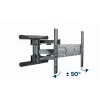 TV sienas stiprinājums Gembird WM-80ST-01, tērauds, 40–80 collu ekrāniem, 50 kg, VESA 100×100–600×400, noliecot un grozot