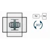 GEMBIRD Rotējošs pilnas kustības TV sienas stiprinājums, 40 inch - 80 inch