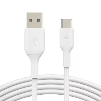 USB kabelis Belkin BoostCharge CAB001BT1MWH 1 m USB A uz USB C, balts