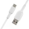 USB kabelis Belkin BoostCharge CAB001BT1MWH 1 m USB A uz USB C, balts