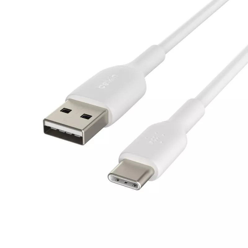 USB kabelis Belkin BoostCharge CAB001BT1MWH 1 m USB A uz USB C, balts