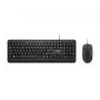 Lenovo 160 tastatūra, pele komplektā, mājai/birojam, USB, ASV angļu, melna