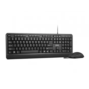 Lenovo 160 tastatūra, pele komplektā, mājai/birojam, USB, ASV angļu, melna