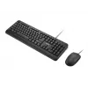 Lenovo 160 tastatūra, pele komplektā, mājai/birojam, USB, ASV angļu, melna