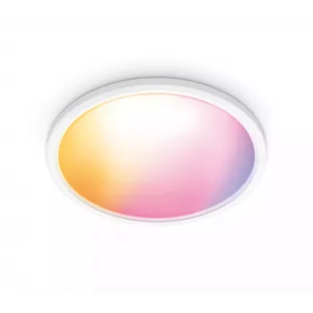 WiZ SuperSlim viedā Wi-Fi griestu lampa 545 mm, 32 W, 3800 lm, Tunable White & Color 2200-6500 K, regulējama spilgtuma, balta