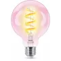 Philips Filament Clear 40 W G95 E27, viedā spuldze, Wi-Fi/Bluetooth, caurspīdīga, Wi-Fi 4 (802.11n), 802.11b, 802.11g, LED, E27