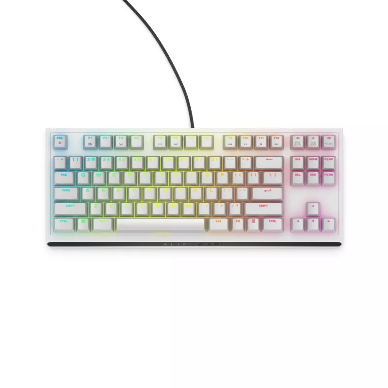Alienware AW420K tastatūra Gaming USB QWERTY US International White