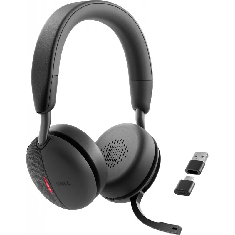 DELL Pro Plus Wireless ANC Headset - WL5024, vadu un bezvadu, aviācijas/gaisa satiksmes kontrole, 20 - 20000 Hz, 219 g, Austiņas, Melns