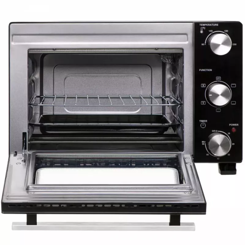 Electric countertop oven Adler AD 6024 — compact 22 L capacity, 1300 W, Melns