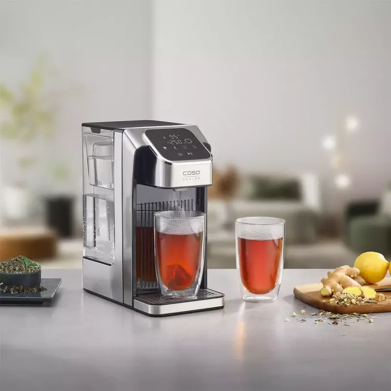 Electric Kettle Caso 2.7L 2600W Melns/Stainless Steel