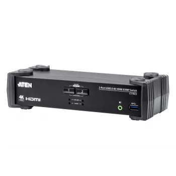 ATEN 2 pieslēgvietu USB 3.0 4K HDMI KVMP™ pārslēgs ar audio miksera režīmu