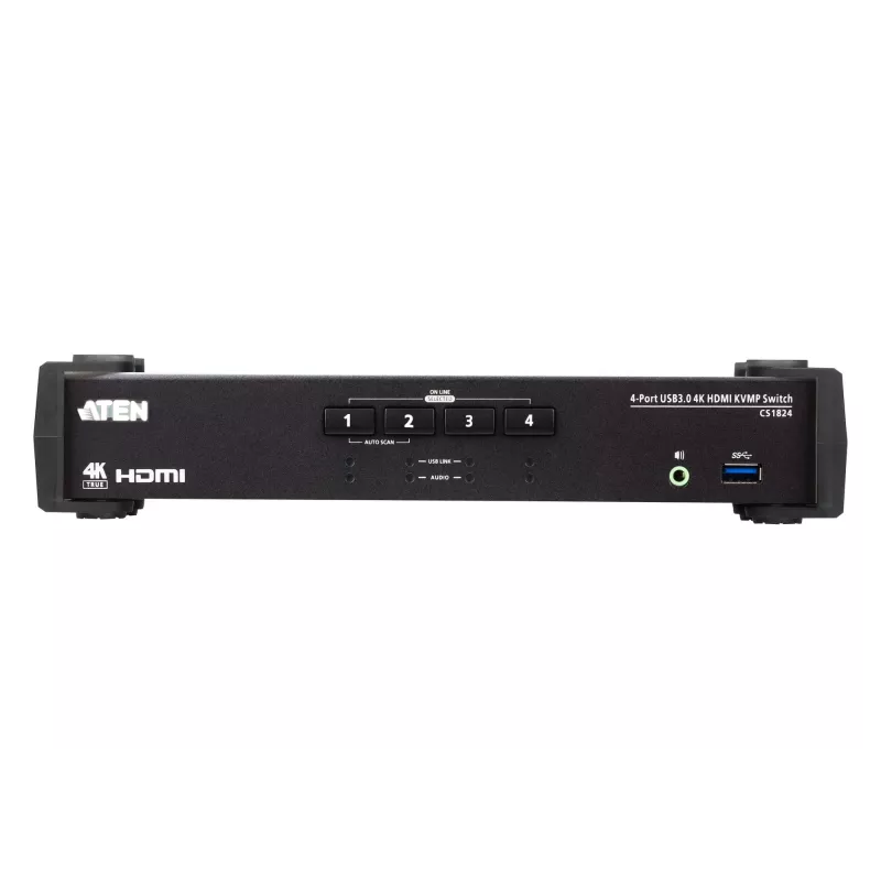 ATEN 4 portu USB 3.0 4K HDMI KVMP™ slēdzis ar audio miksera režīmu