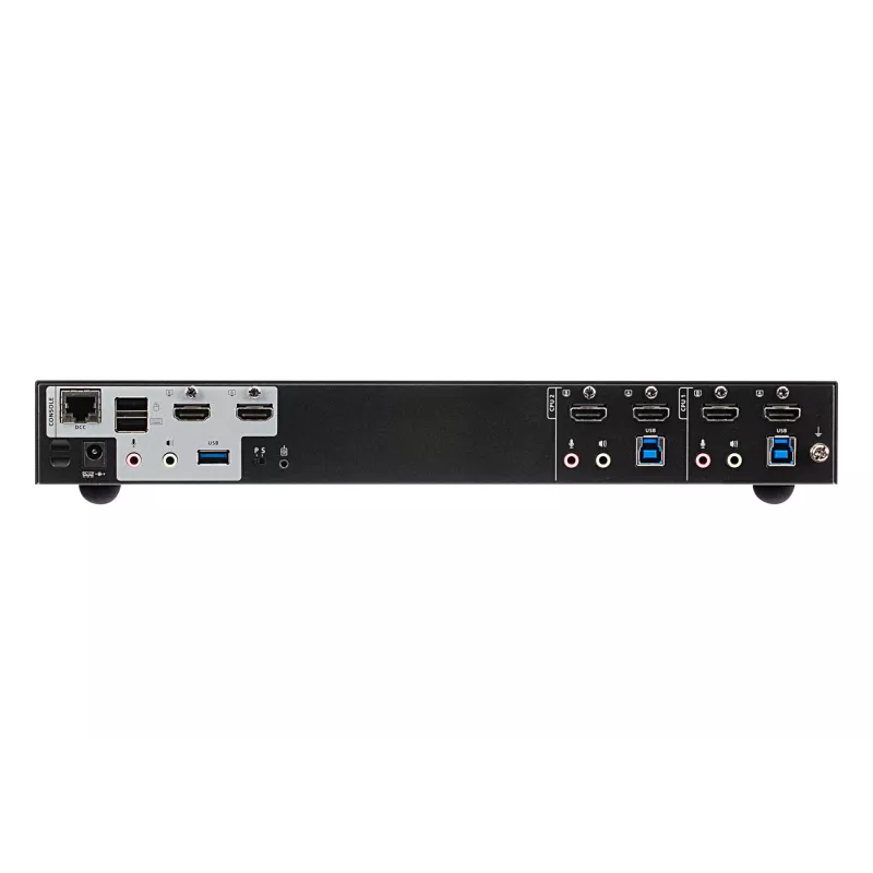 ATEN 2-portu USB 3.0 4K HDMI divu displeju KVMP™ slēdzis, 4096 x 2160 pikseļi, 4K Ultra HD, 3,17 W, melns
