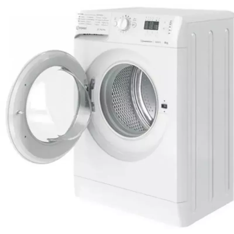 Priekšpusē ielādējama veļas mazgājamā mašīna INDESIT MTWSA 61294 W EE, 6 kg, invertora motors, energoklase C