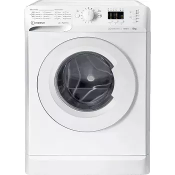 Priekšpusē ielādējama veļas mazgājamā mašīna INDESIT MTWSA 61294 W EE, 6 kg, invertora motors, energoklase C