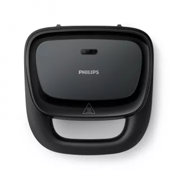 Sendviču tosteris Philips HD2330/90, 1 sendvičs, 750 W, melns