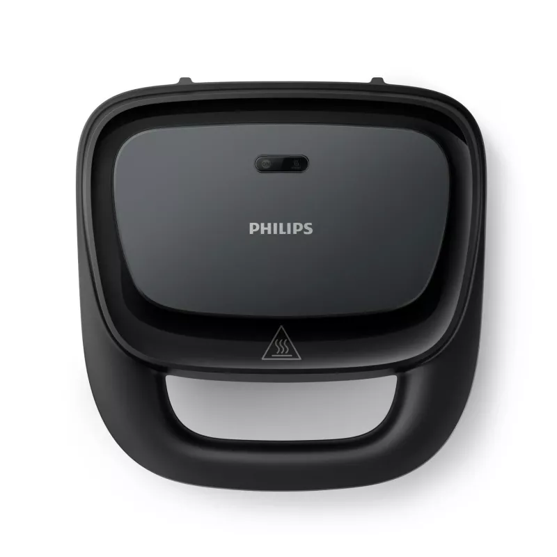 Sendviču tosteris Philips HD2330/90, 1 sendvičs, 750 W, melns