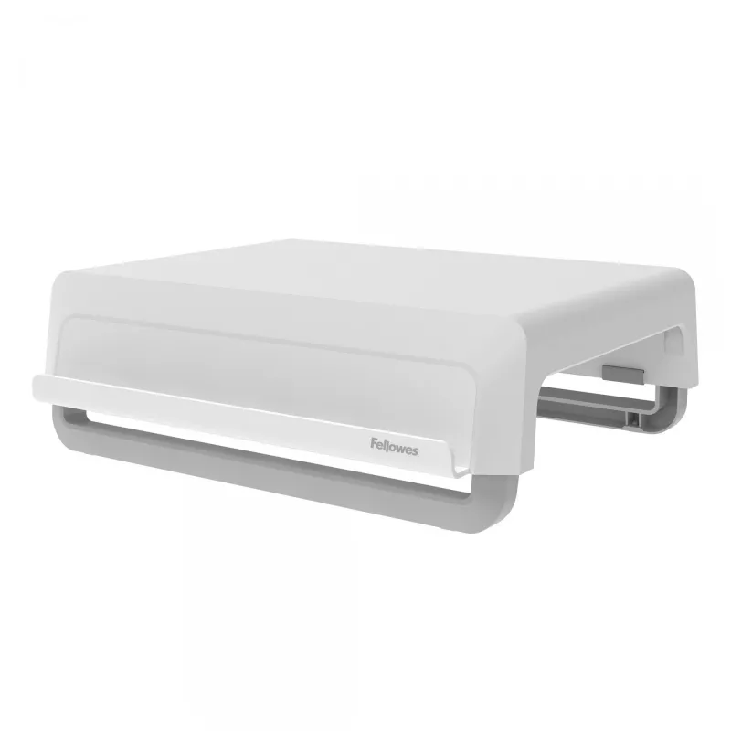 Fellowes Breyta 100016561 monitora paceltne, 3 augstuma pozīcijas, pārnēsājama ar rokturi, balta