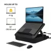 Fellowes klēpjdatora pārnēsājamā soma ar iebūvētu klēpjdatora statīvu - Breyta bloķējamā klēpjdatora pārnēsājamā soma hibrīddarbam un klēpjdatoriem līdz 14 collām/4 kg - melna