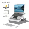 Fellowes portatīvā datora somiņa ar iebūvētu klēpjdatora statīvu - Breyta aizslēdzama portatīvā datora somiņa hibrīdajam darbam un klēpjdatoriem līdz 14 collām/4 kg - Balta