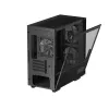 PC korpuss DeepCool CH360 DIGITAL Micro Tower, rūdīts stikls, microATX/Mini-ITX, priekšā 2x140mm, iebūvēts displejs, USB-C