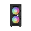 PC korpuss DeepCool CH360 DIGITAL Micro Tower, rūdīts stikls, microATX/Mini-ITX, priekšā 2x140mm, iebūvēts displejs, USB-C