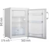 Gorenje RB492PW kombinētais ledusskapis Brīvi stāvošs 119 L Baltā krāsā