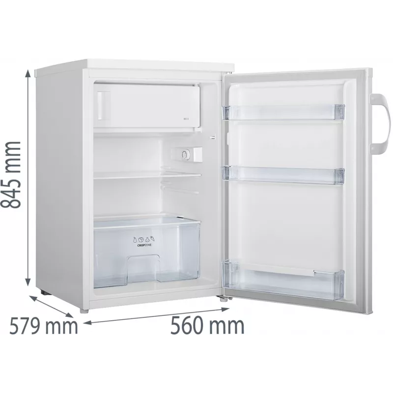 Gorenje RB492PW kombinētais ledusskapis Brīvi stāvošs 119 L Baltā krāsā
