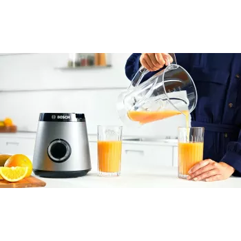 Bosch Serie 4 MMB6141S blenderis 1,5 L Galda blenderis 1200 W Sudraba